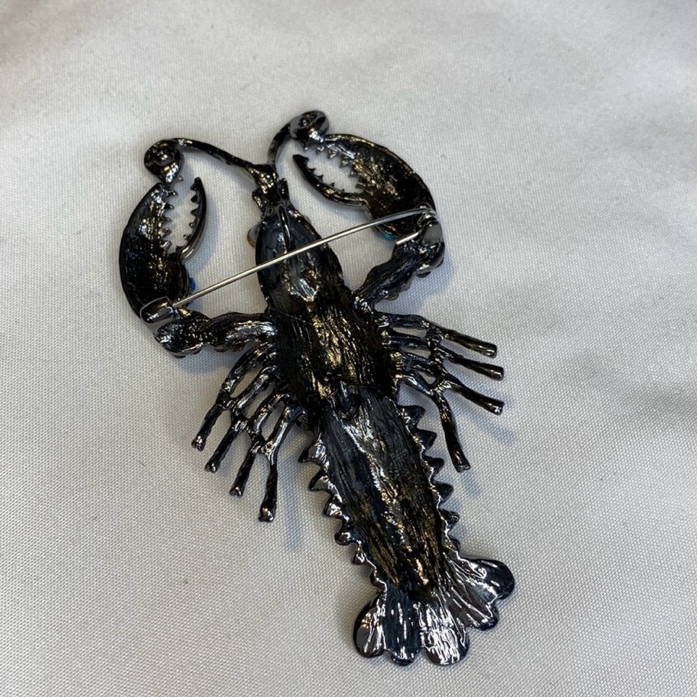 Large Rhinestone 🦞 Lobster 🦞 Brooch…. - Picture 5 of 8